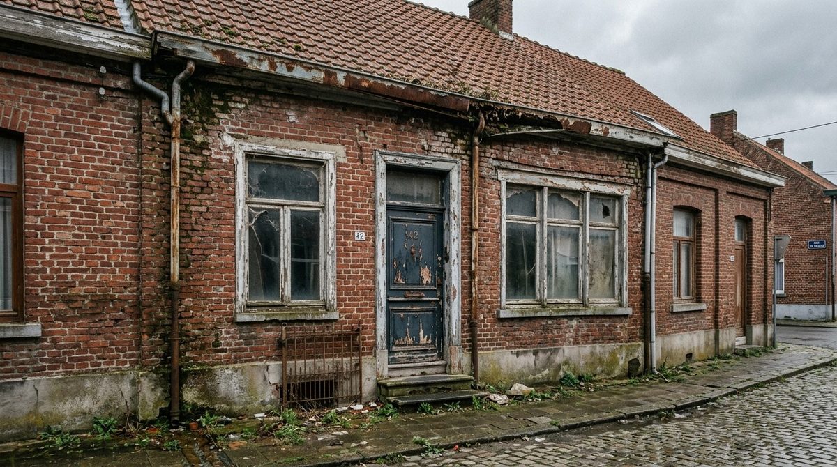 Logement dégradé ou insalubre en Belgique (illustration)